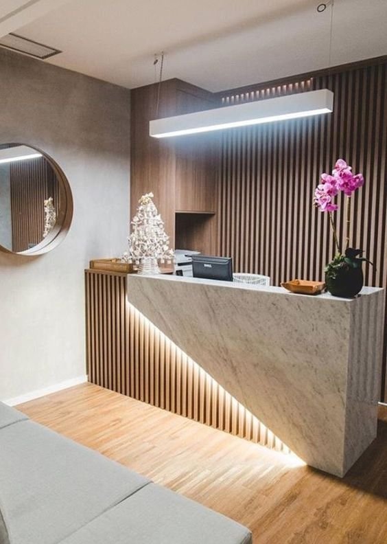 Project Meja Resepsionis Virsua Interior