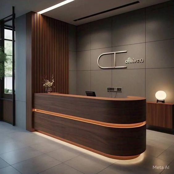 Project Meja Resepsionis Virsua Interior