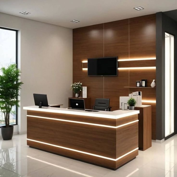 Project Meja Resepsionis Virsua Interior